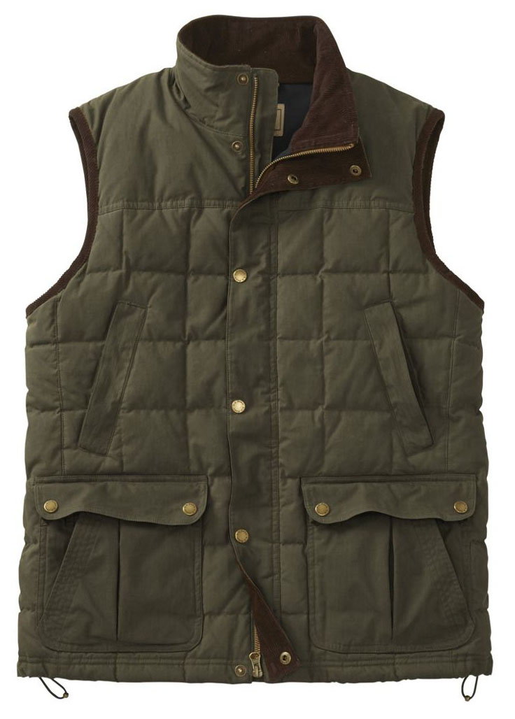 L.L.Bean Upcountry Waxed Cotton Down Vest